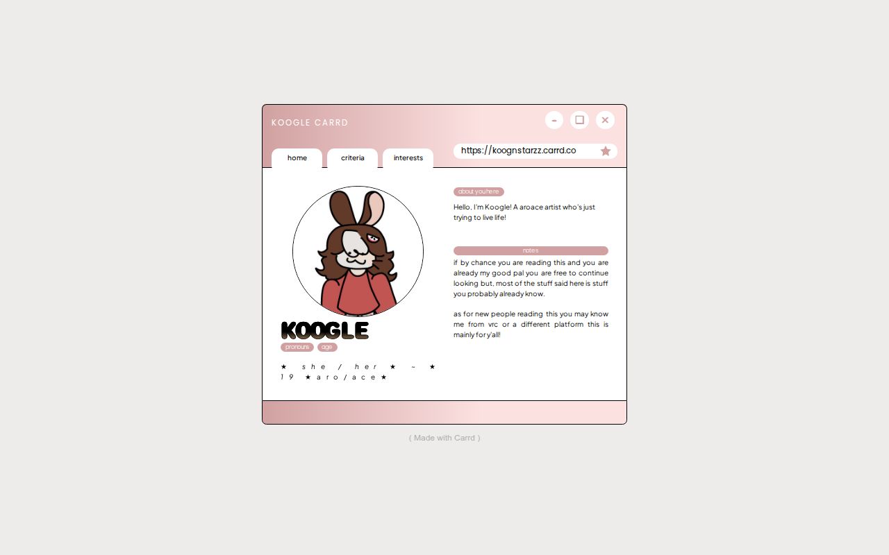 Koogle Carrd